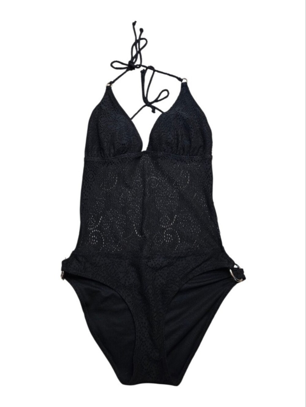 Marieili Black Lace One-Piece Swimsuit